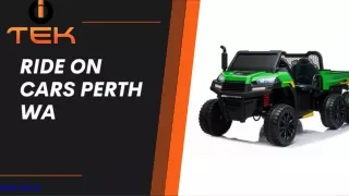 Buy Ride-on Cars for Kids for Your Little Adventurer in Perth