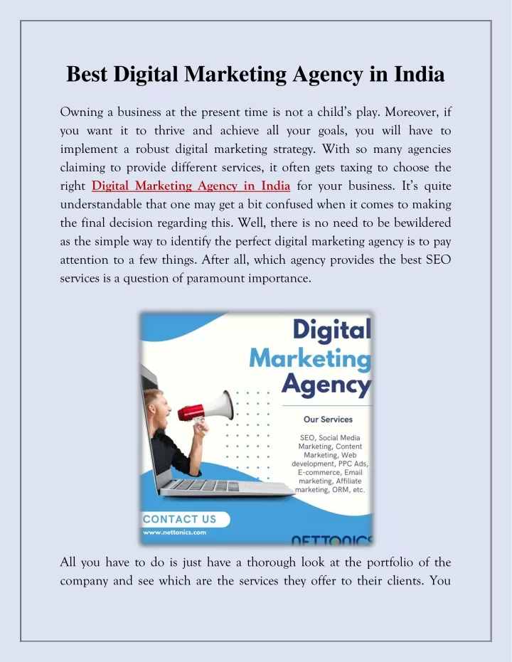 best digital marketing agency in india