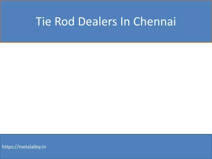 tie rod dealers in chennai