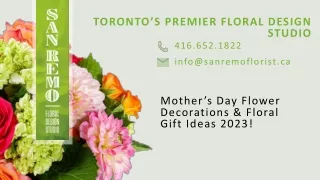Mother's Day Flower Decorations and Tips in Toronto