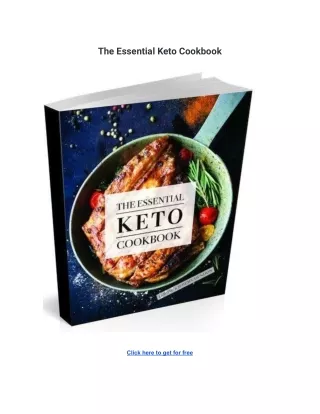 The Essential Keto Cookbook