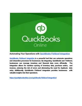 automating your operations with quickbooks