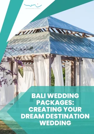 Choose The Best Bali Wedding Packages