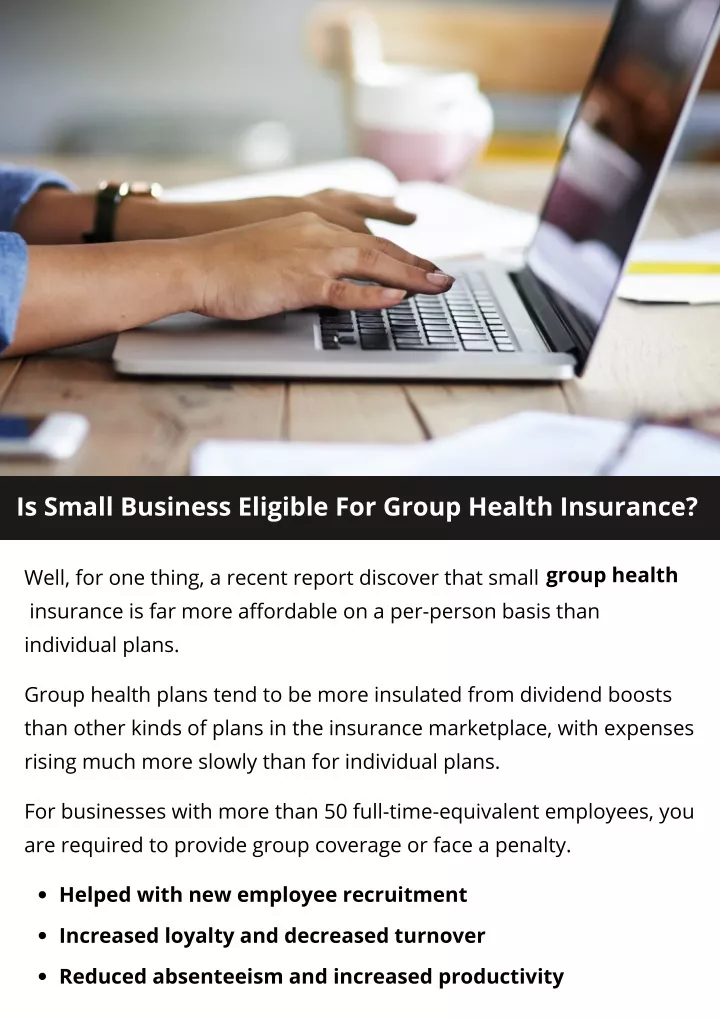 is small business eligible for group health