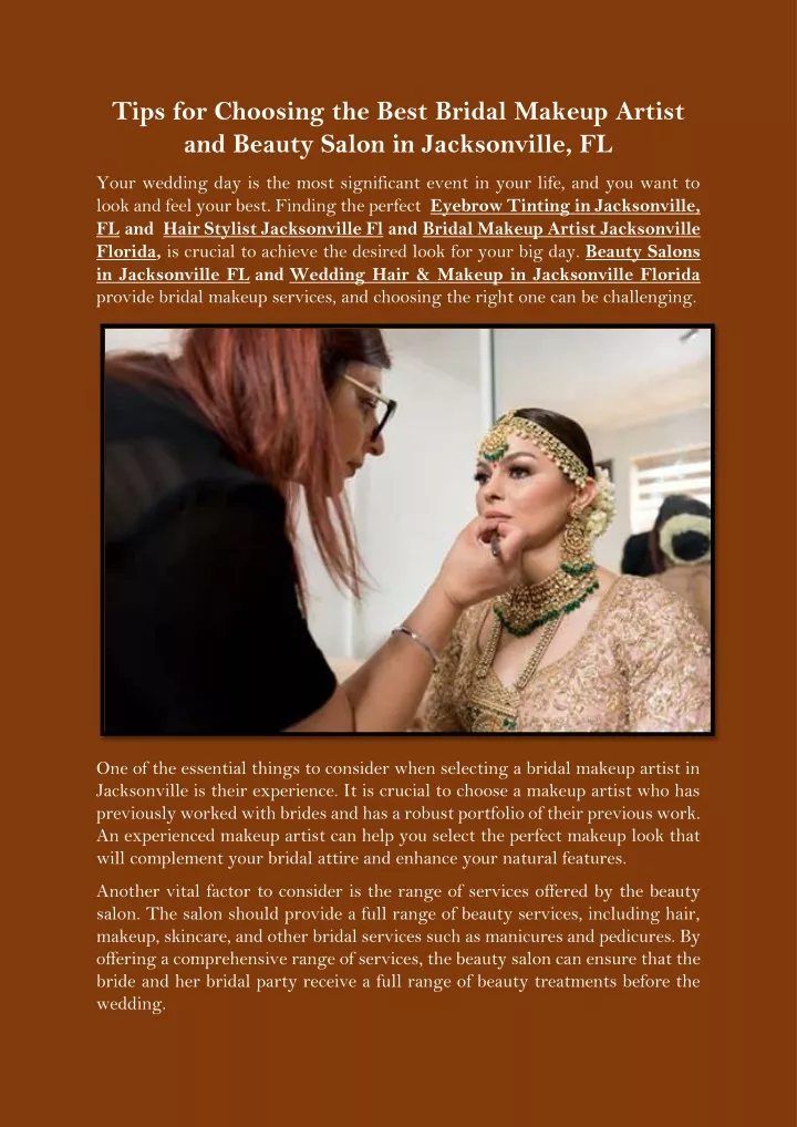 tips for choosing the best bridal makeup artist