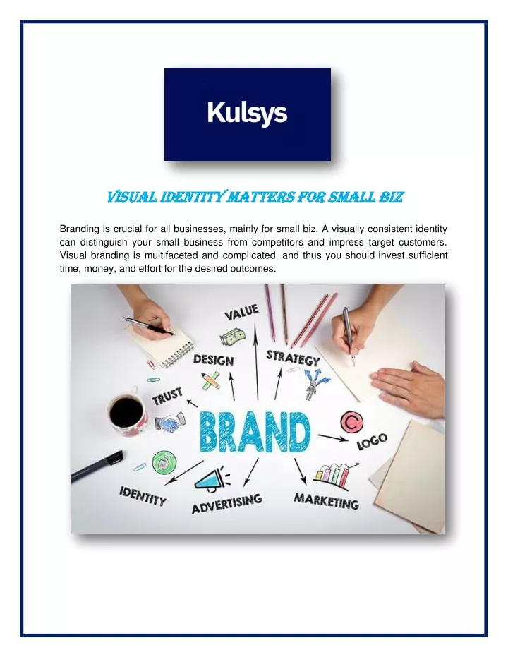 v visual identity matters for small biz isual