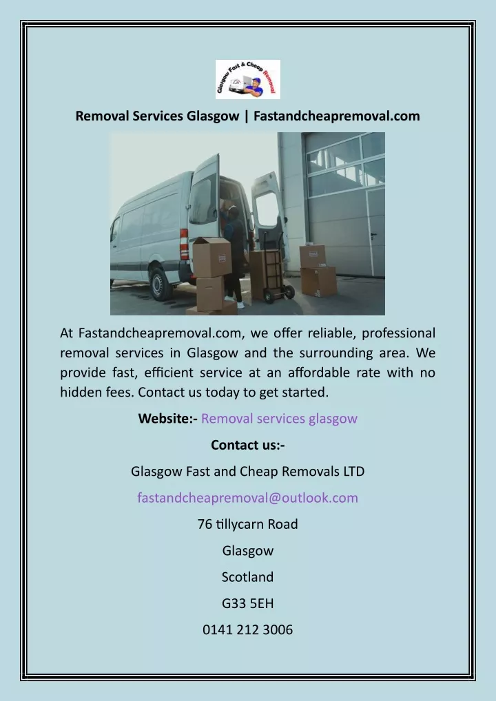 removal services glasgow fastandcheapremoval com