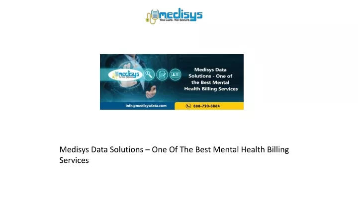 medisys data solutions one of the best mental