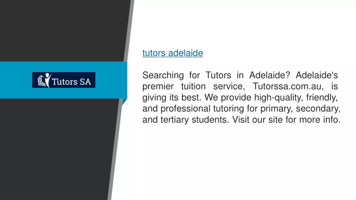 tutors adelaide searching for tutors in adelaide