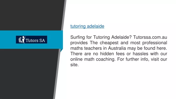 tutoring adelaide surfing for tutoring adelaide
