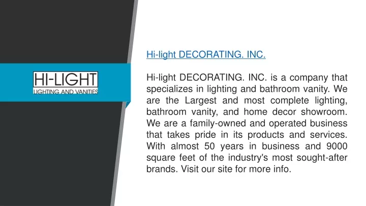 hi light decorating inc hi light decorating