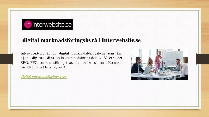 digital marknadsf ringsbyr interwebsite se