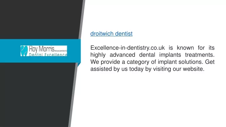 droitwich dentist excellence in dentistry