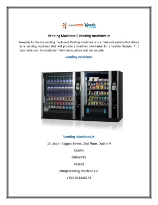 vending machines vending machines ie