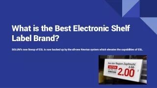 What is the Best Electronic Shelf Label Brand