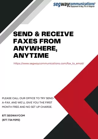Send & Receive Faxes From Anywhere, Anytime