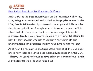 best indian psychic in san francisco california