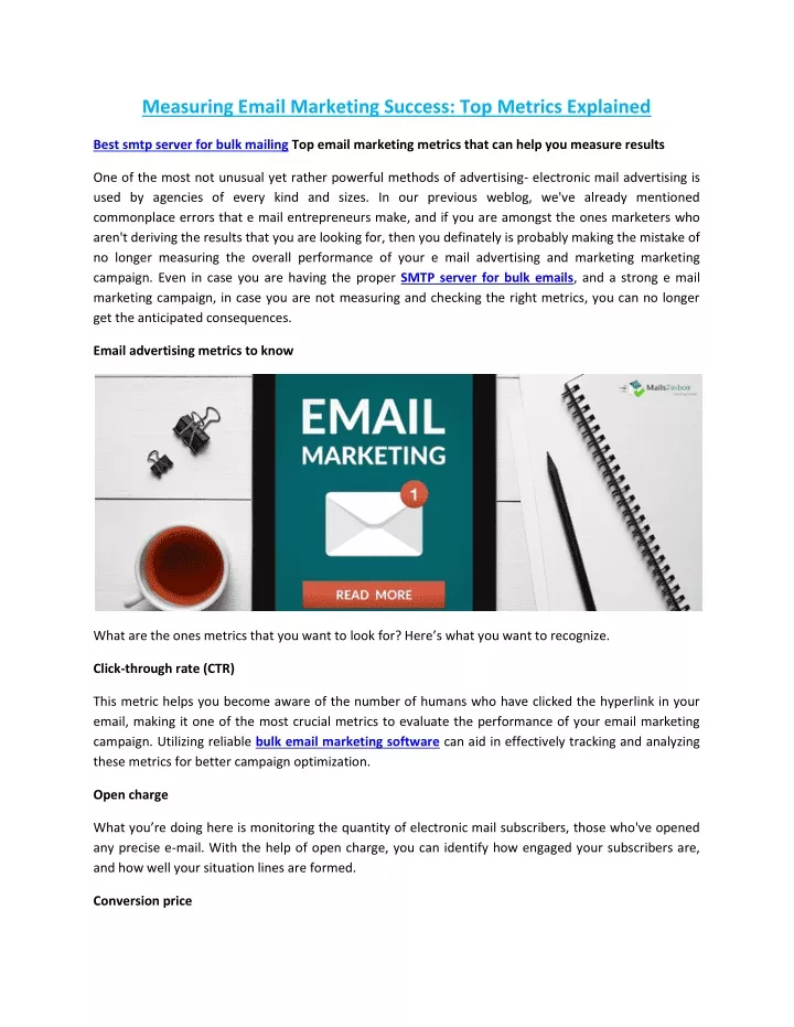 measuring email marketing success top metrics