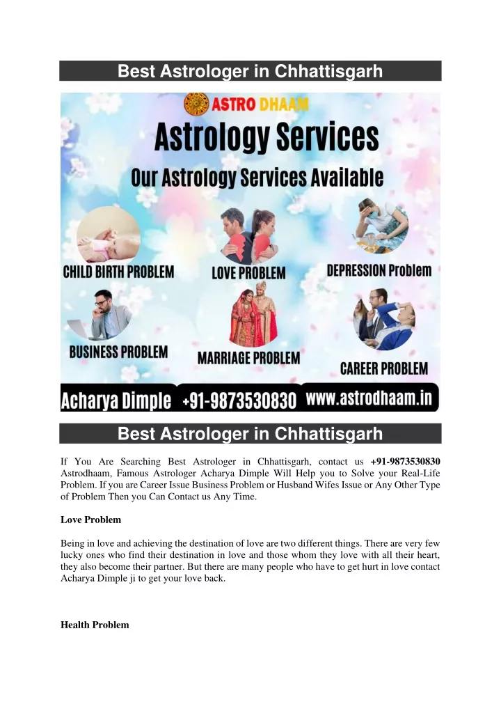 best astrologer in chhattisgarh