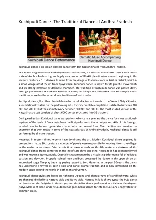 Kuchipudi Dance