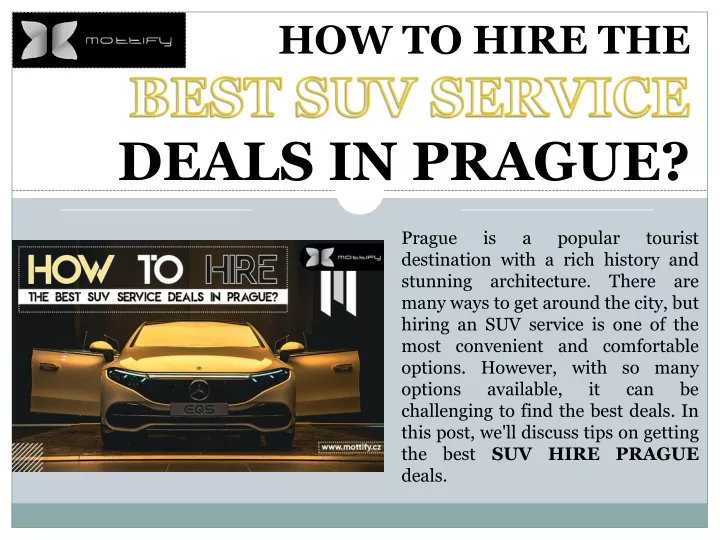 how to hire the best suv service deals in prague