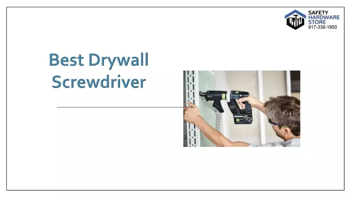 best drywall screwdriver