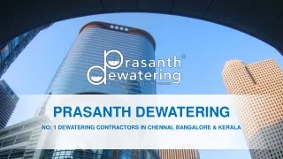 Efficient Water Management with Prasanth Dewatering