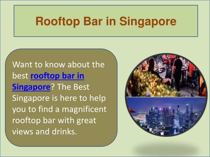 rooftop bar in singapore