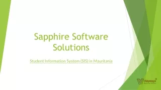 sapphire software solutions