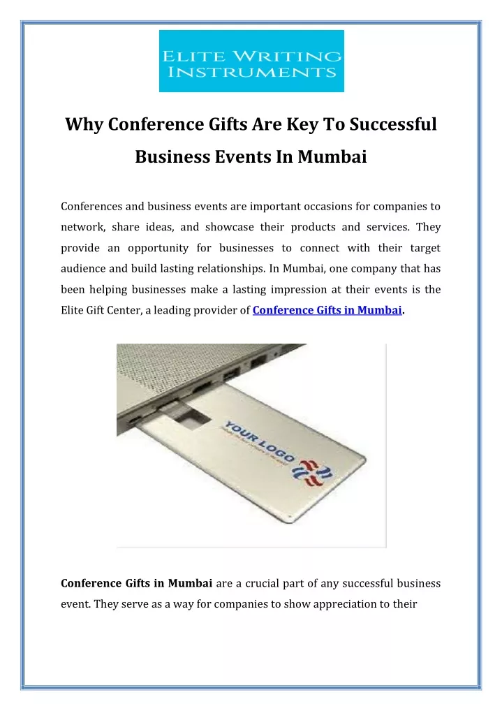 why conference gifts are key to successful