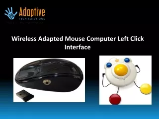 wireless adapted mouse computer left click