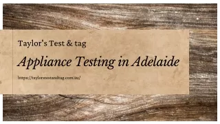 Electrical Test and Tag Adelaide | Taylor's Test & tag