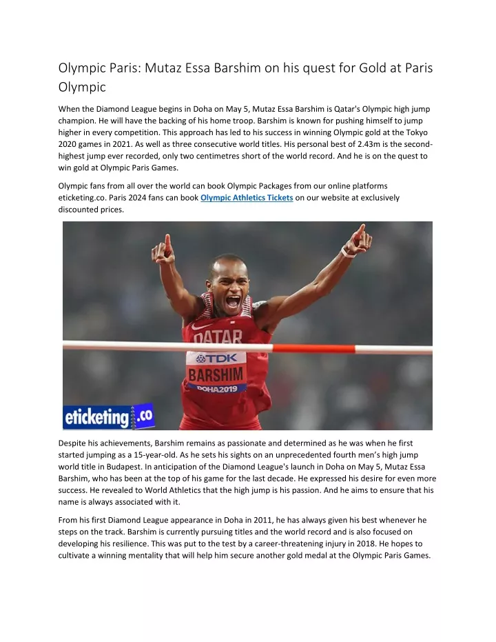 olympic paris mutaz essa barshim on his quest