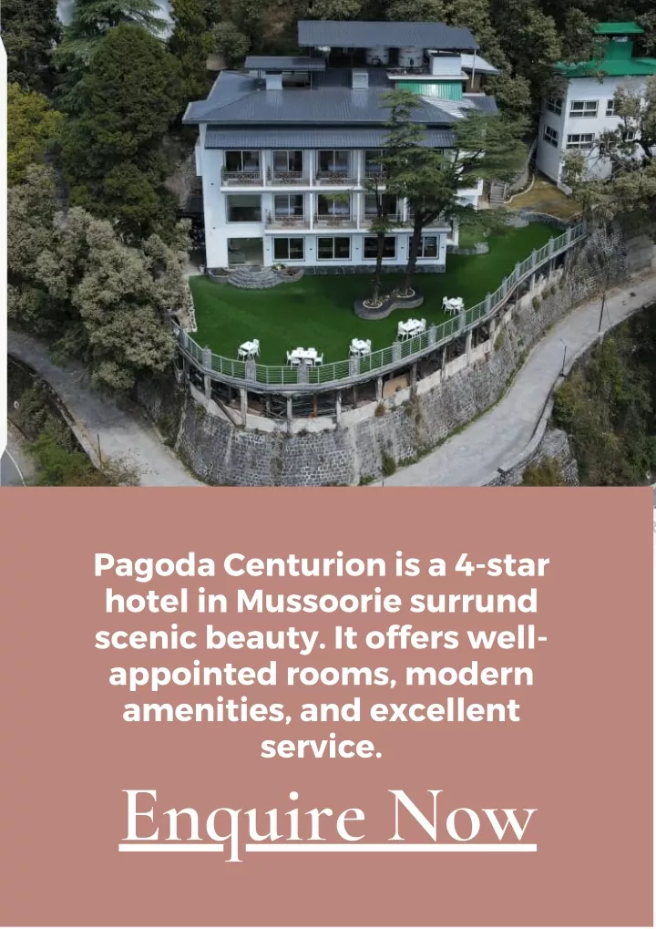 pagoda centurion is a 4 star hotel in mussoorie