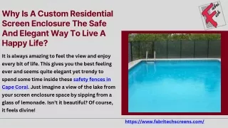 Highest Quality Safety Fences in Cape Coral | Professional Installation