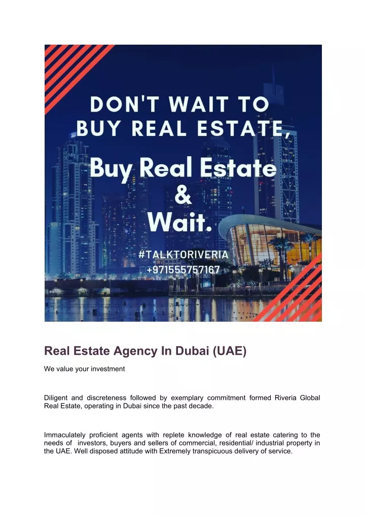 real estate agency in dubai uae