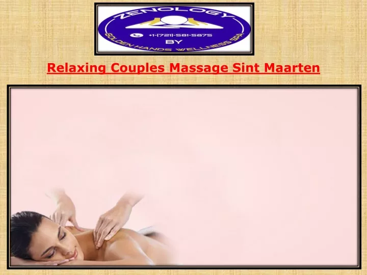 relaxing couples massage sint maarten
