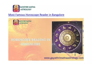 Most Famous Horoscope Reader in Bangalore