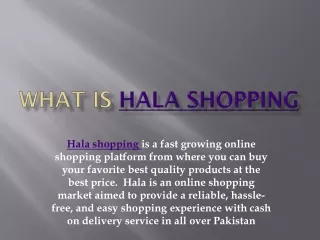 What is Hala shopping (1) (2) (1)