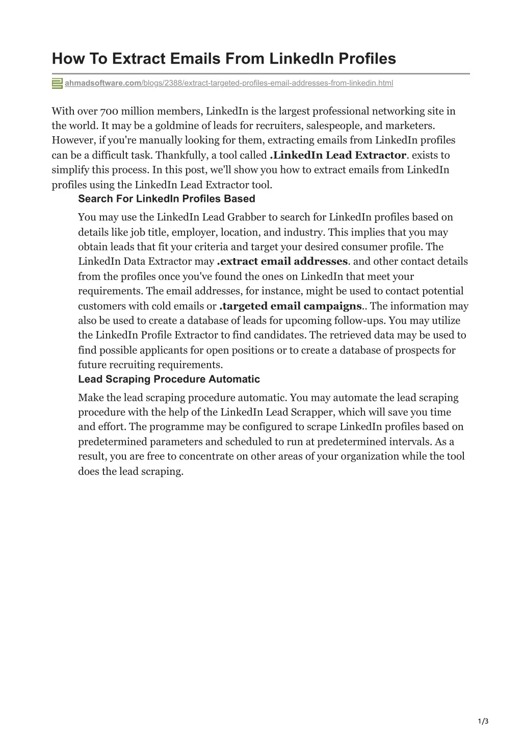 PPT - How To Extract Emails From LinkedIn Profiles PowerPoint ...