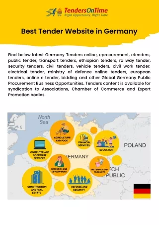 EU Public Tenders, eprocurement all Sector Tenders in Europe - Tendersontime