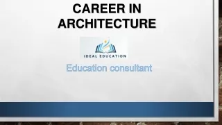Career in Architecture
