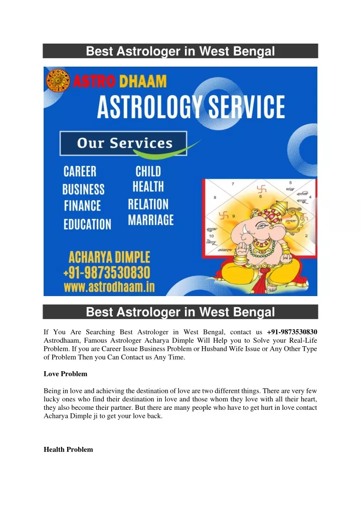 best astrologer in west bengal