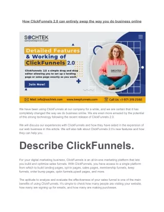 How ClickFunnels 2.0 can entirely swap the way you do business online  Shopify, Webinar Funnels - Keepfunnels