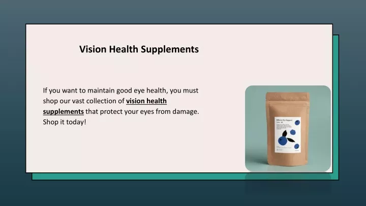 vision health supplements