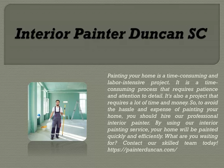 interior painter duncan sc