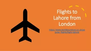 flights to lahore from london