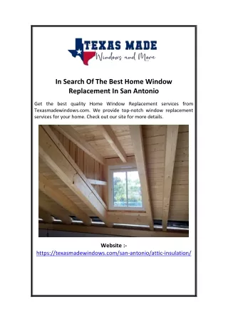 In Search Of The Best Home Window Replacement In San Antonio