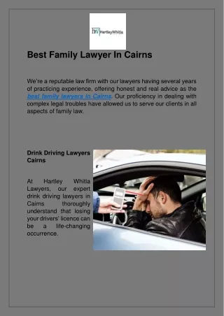 Best Family Lawyer In Cairns