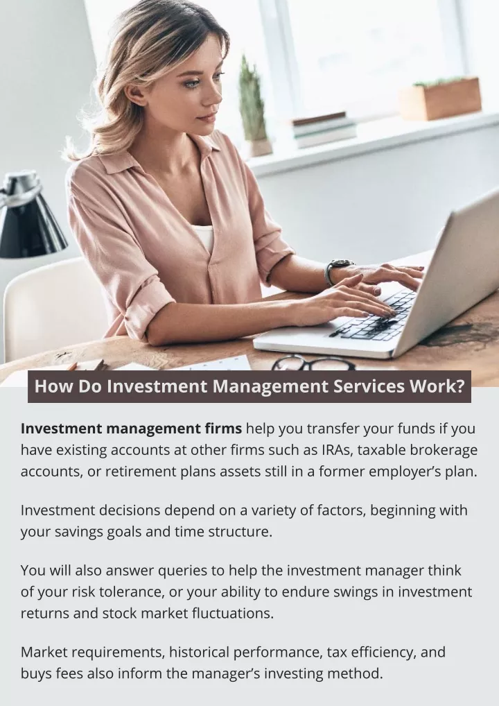 how do investment management services work